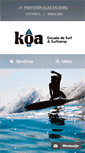 Mobile Screenshot of koaescueladesurf.com